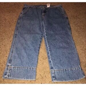 Levi's Jeans Outback Capri  Womens Size 8 Petite 8P Cropped Pants Casual Blue